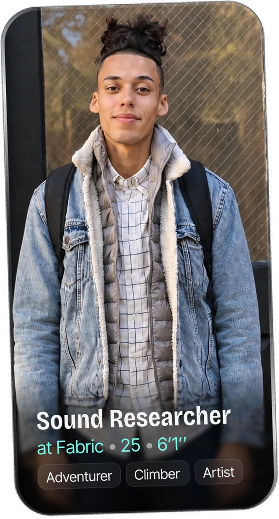 Sound Researcher, 25, at Fabric: adventurer, climber, artist